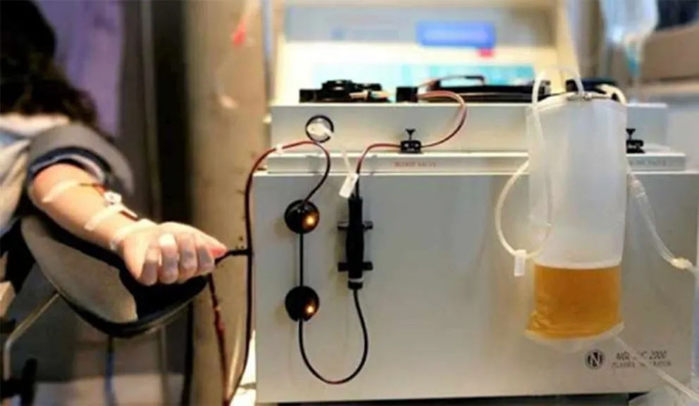 Venta de plasma sanguíneo