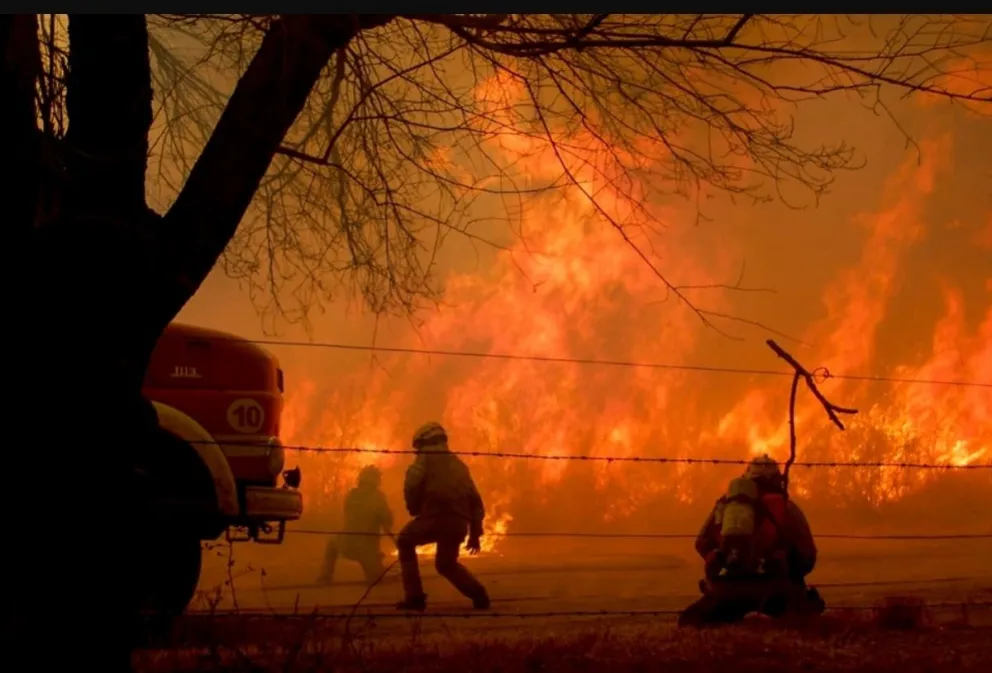 Incendio forestal Fuente (Twitter)