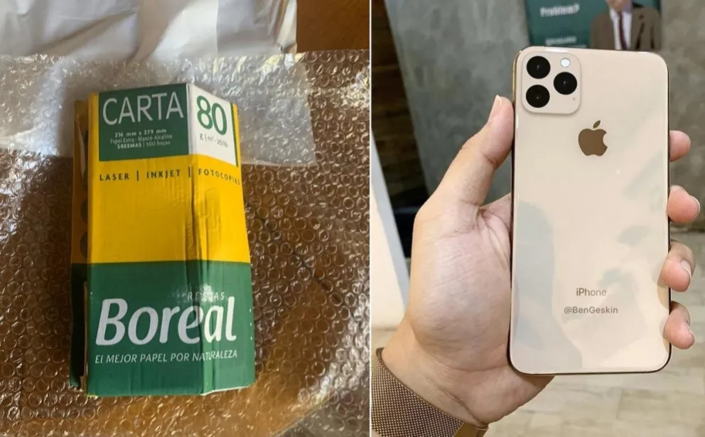 A un salteño le encajaron la banana: compró un celular de la "manzanita" y recibió otra fruta