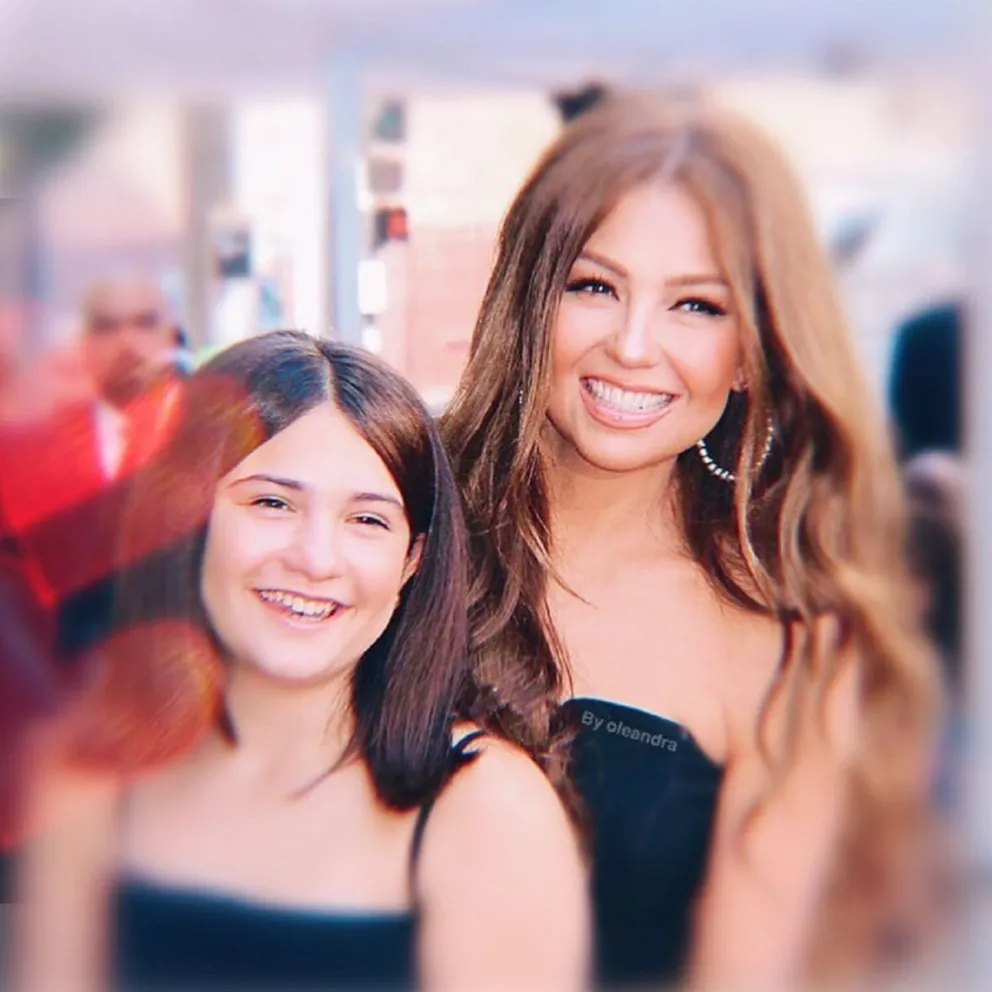 Thalía y su hija Sabrina. Fuente (Instagram)