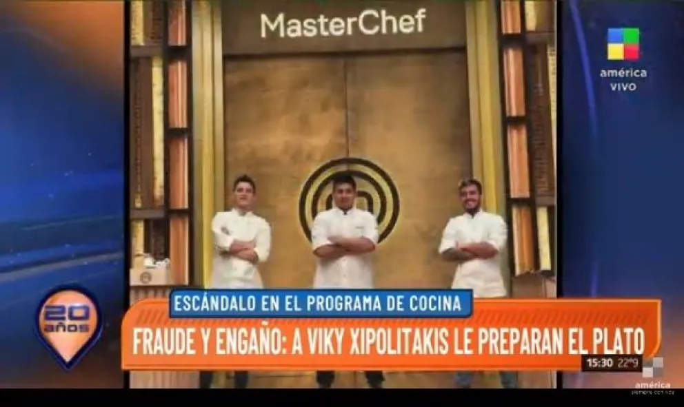 Vicky Xipolitakis, ¿la mujer de acero? sacó un plato del horno con la mano y llamó la atención del público