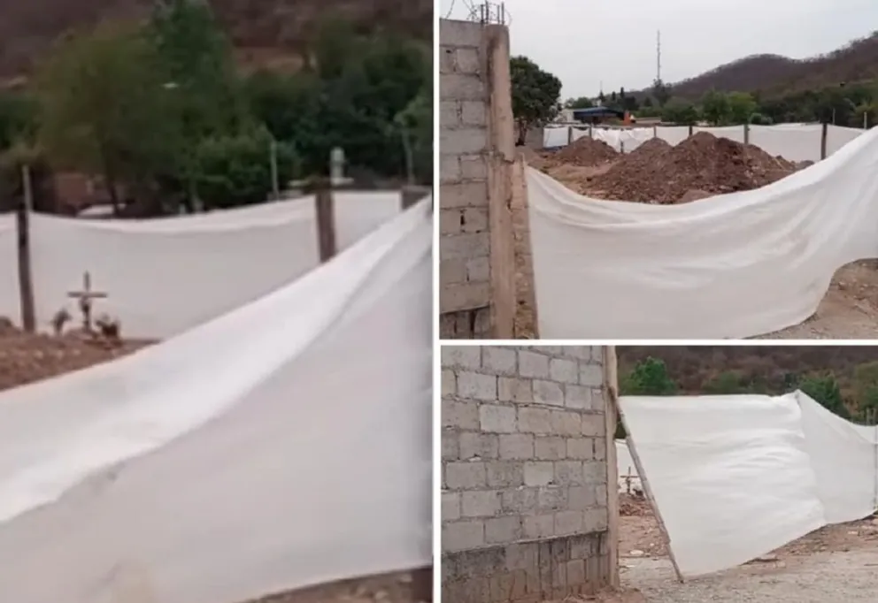 Las imágenes del horror en Cerrillos: muertos por coronavirus son enterrados en baldíos cercanos al centro