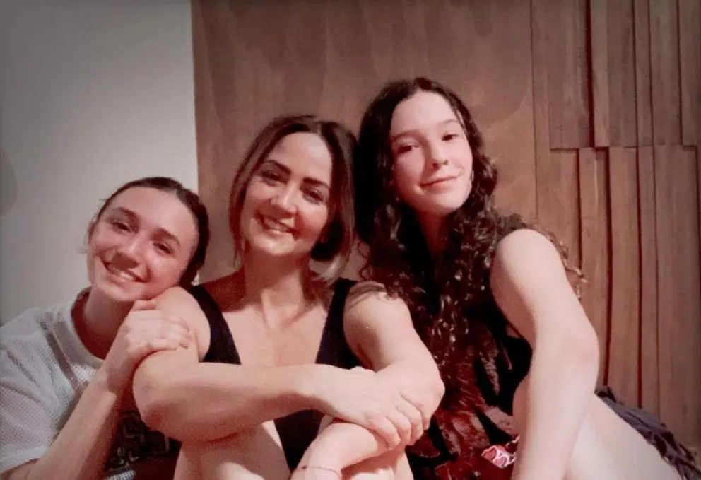 Andrea Legarreta y su hija Nina 