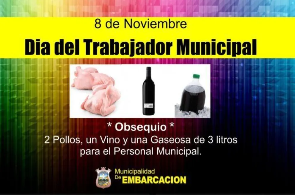 "Celebremos el día del empleado municipal junto a Fredy Llaya"