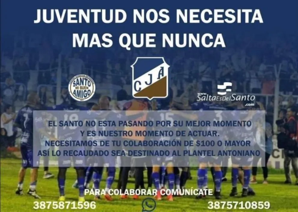 En Juventud Antoniana los jugadores amenazan con no jugar. Les cortaron la luz