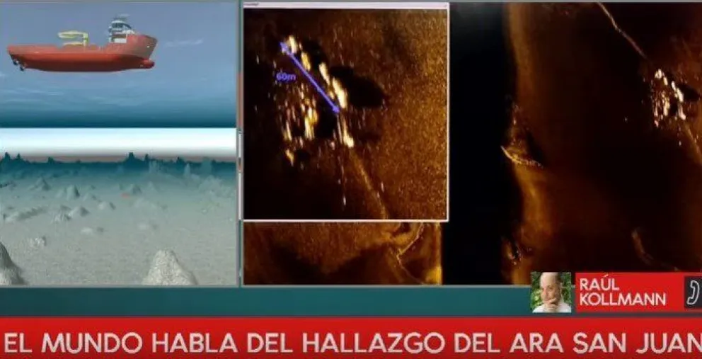 ARA San Juan: mirá el momento en que descubren el submarino y las técnicas utilizadas