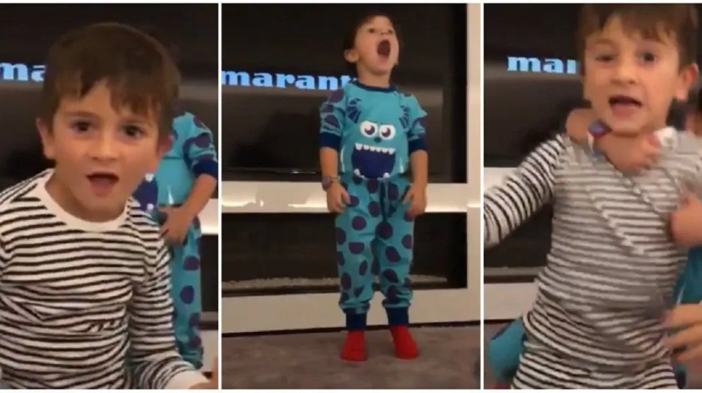 Mirá el imperdible video de los hijos de Lionel Messi bailando