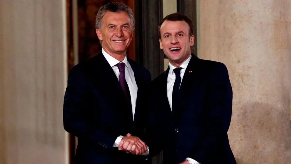 Mauricio Macri recibe al presidente de Francia, Emmanuel Macron