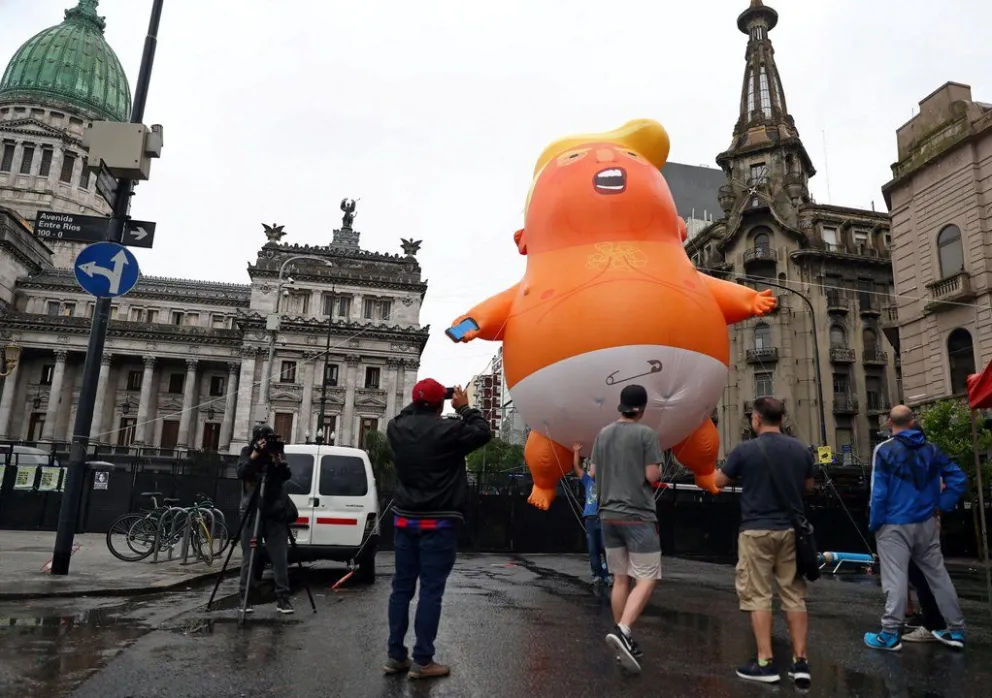 Llegó el Baby Trump y causó furor