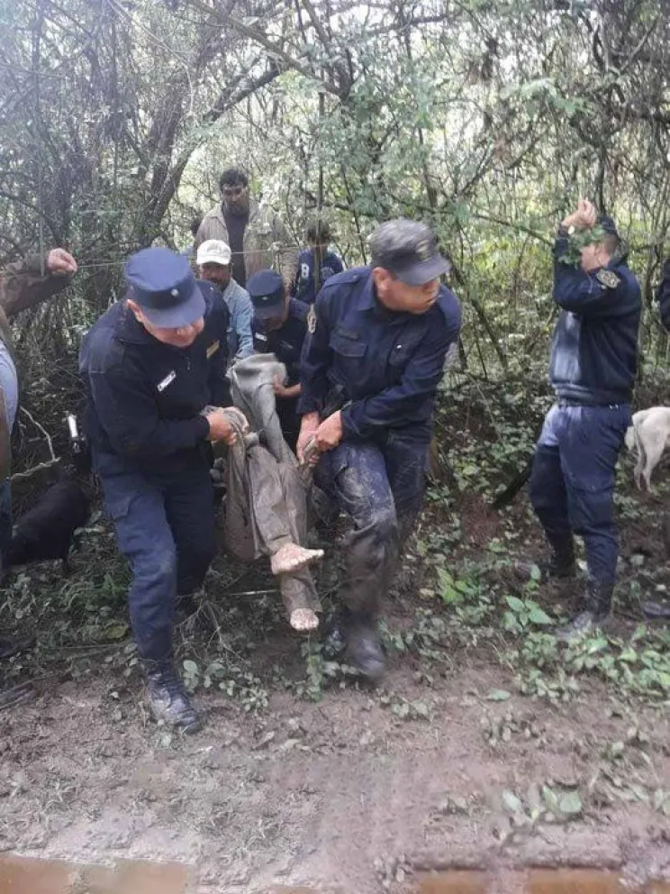 Buena noticia:  la Policía rescató al salteño Policarpio Mamani