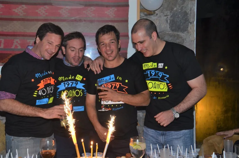 ¡40 años no es nada! Así festejaron sus cumples Alejandro Diez y Marcelo López Pfister
