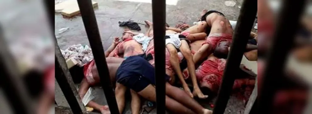 Macabro: imágenes durísimas de un sanguinario motín en la cárcel