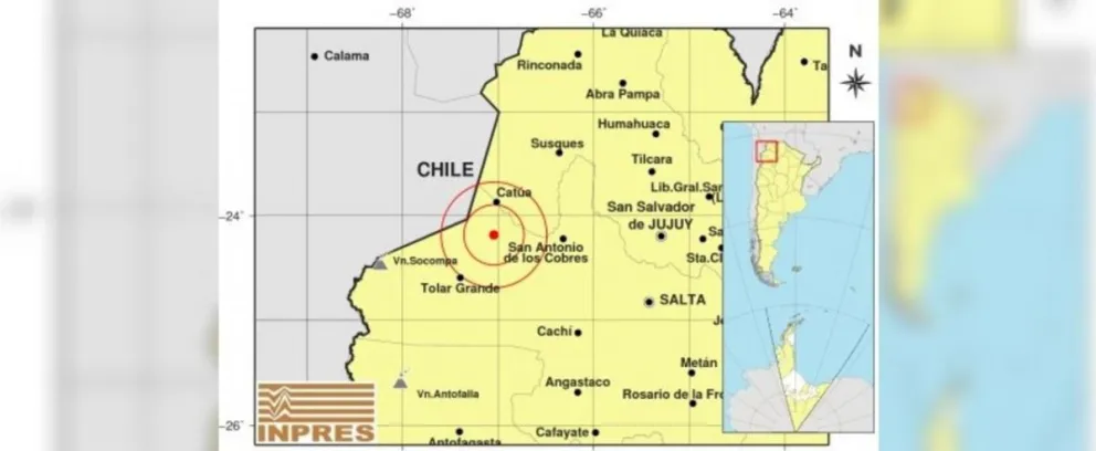 Temblor en Salta: el viernes comenzó con toda. ¿Lo sentiste?