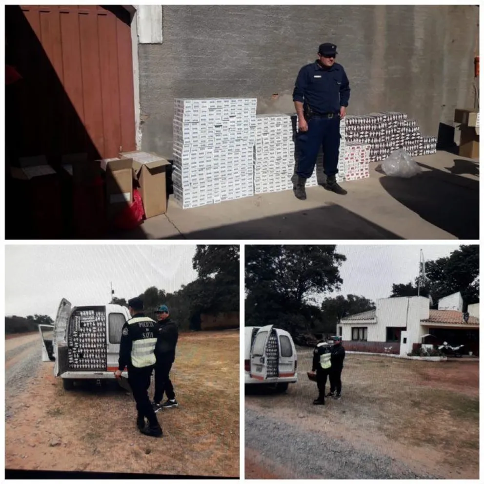 Salteños detenidos por gran cantidad de cigarrillos