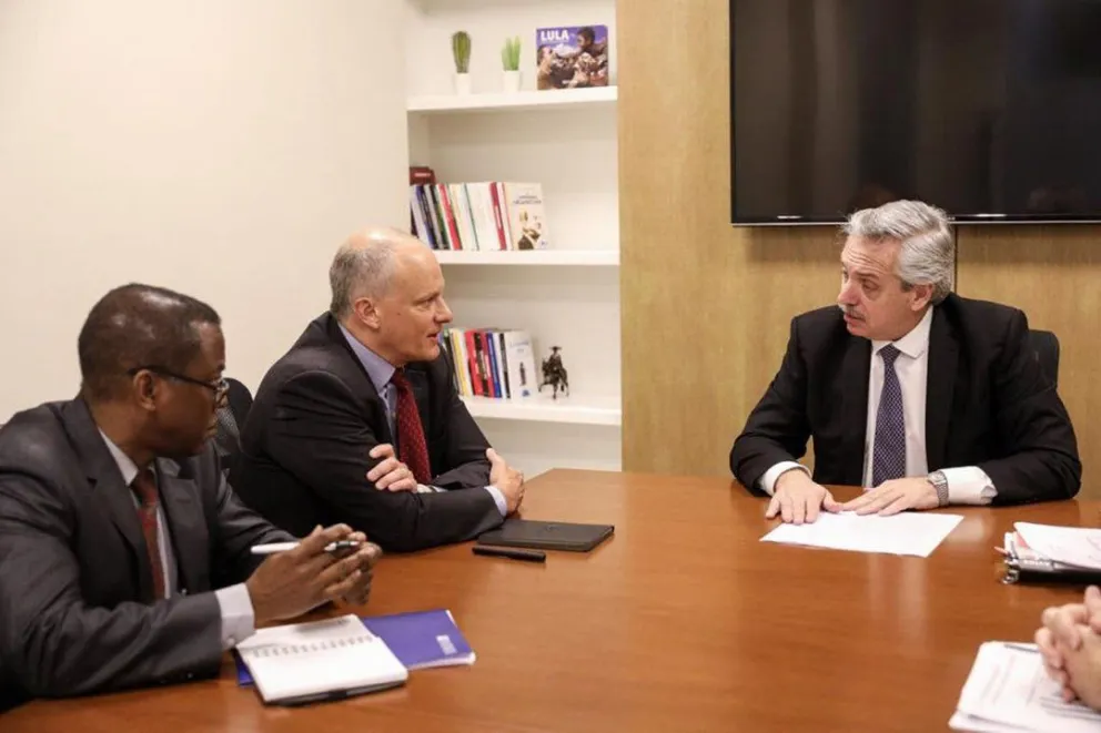 Alberto Fernández se reunió con el FMI