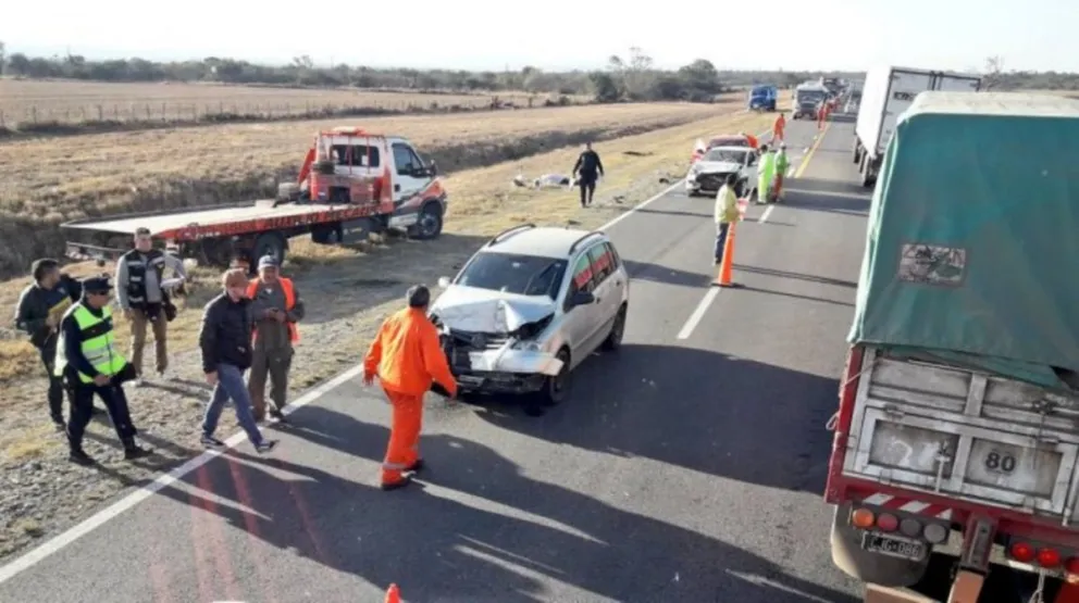 Tremendo: un choque en cadena terminó de lo peor