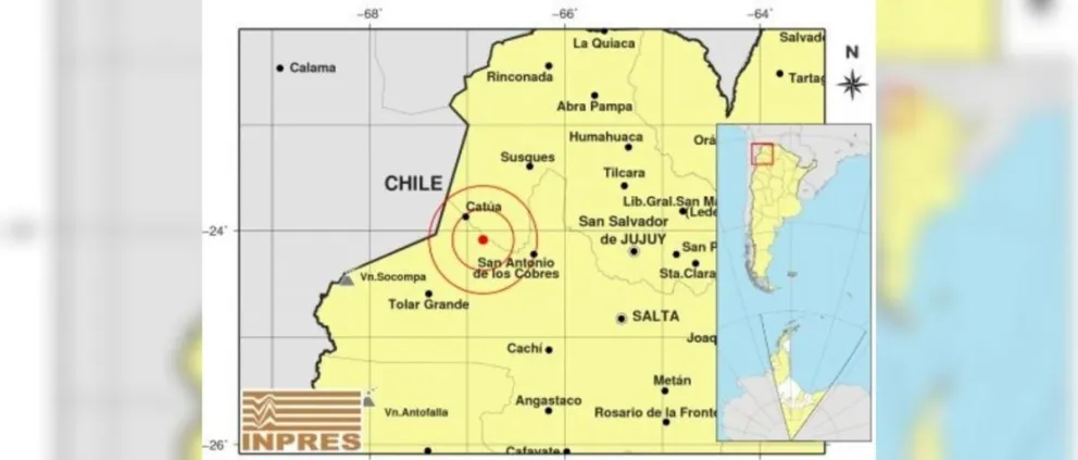 Temblor en Salta: el sábado comenzó con un sacudón. ¿Sentiste algo?