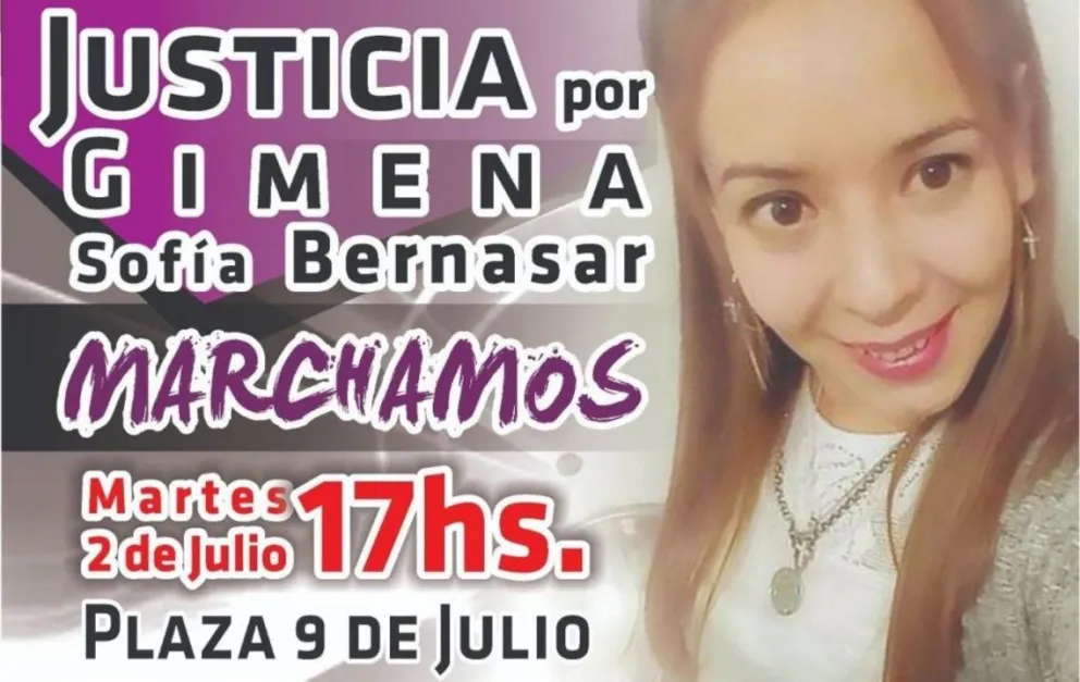 Hoy se pedirá justicia por Gimena Bernasar: ¡sumate!
