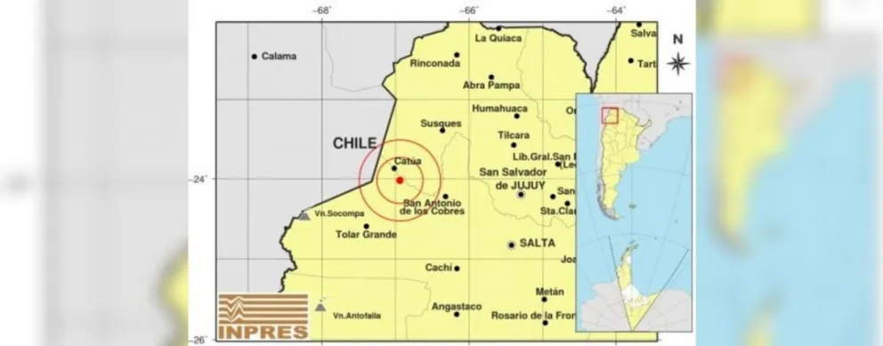 Increíble: se registró un nuevo temblor en Salta. ¿Sentiste algo?