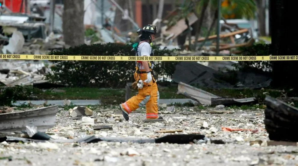Un shopping de Florida explotó: "El restaurant desapareció por completo"