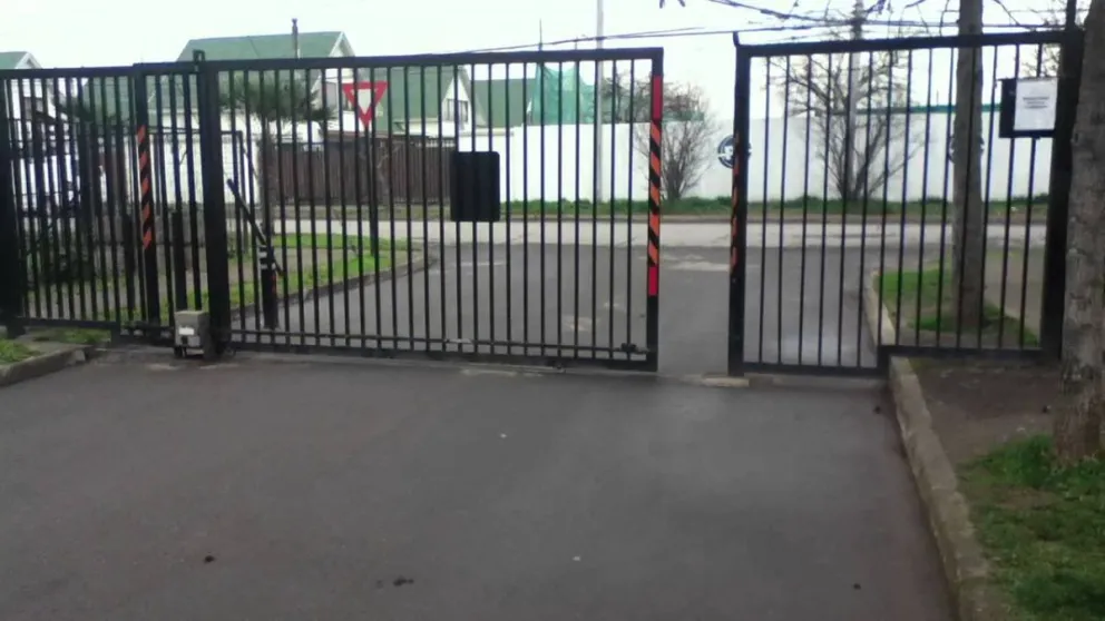 Salteñitos fueron aplastados por un portón