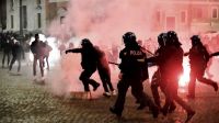 Disturbios en Florencia, Italia 