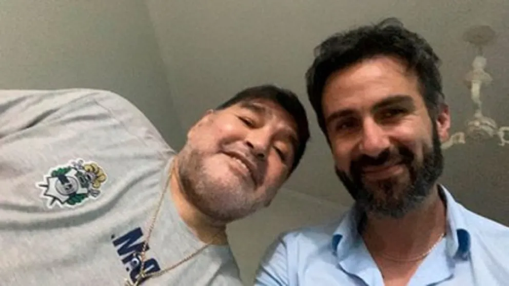 Diego Maradona y Leopoldo Luque