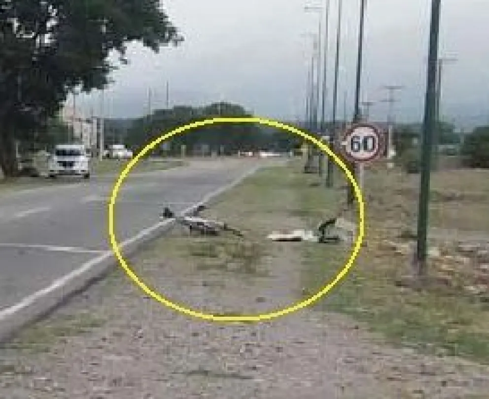 Ciclista muerto