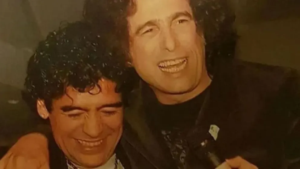 Diego Maradona y Andrés Calamaro