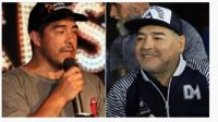 Chino y Diego Maradona. Fuente (Twitter)