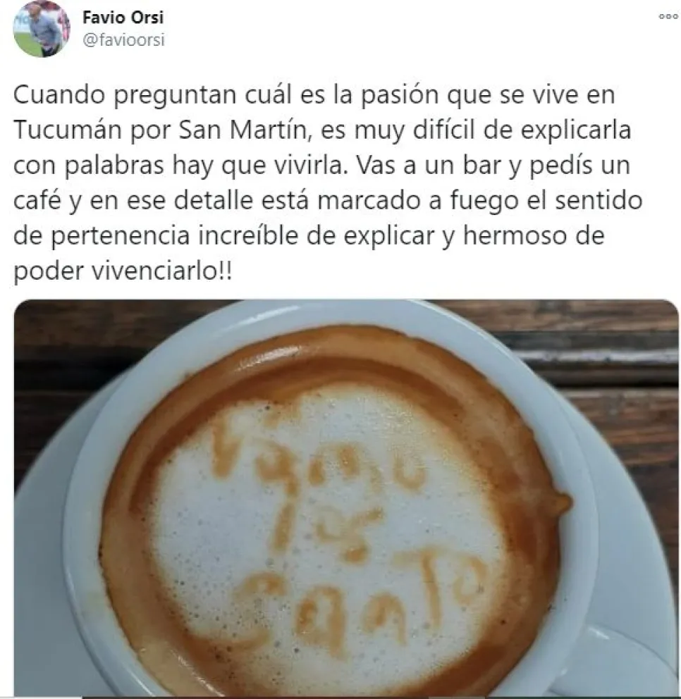 Favio Orsi y la divertida situación que vivió con un hincha de San Martín de Tucumán