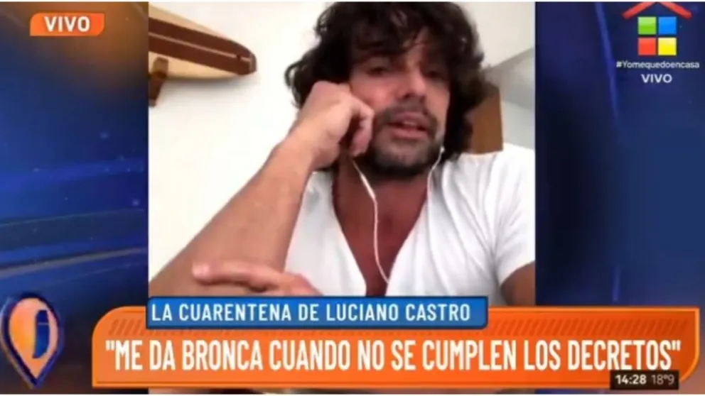Luciano Castro. Fuente: Instagram 