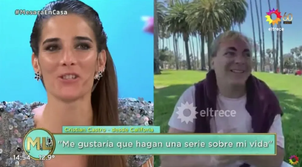 Juana Viale / Cristian Castro. Fuente: twitter