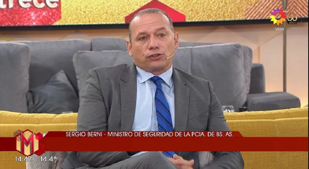 Sergio Berni. Fuente (Canal Trece)
