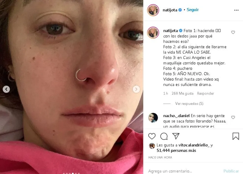 Nati Jota. Fuente: twitter