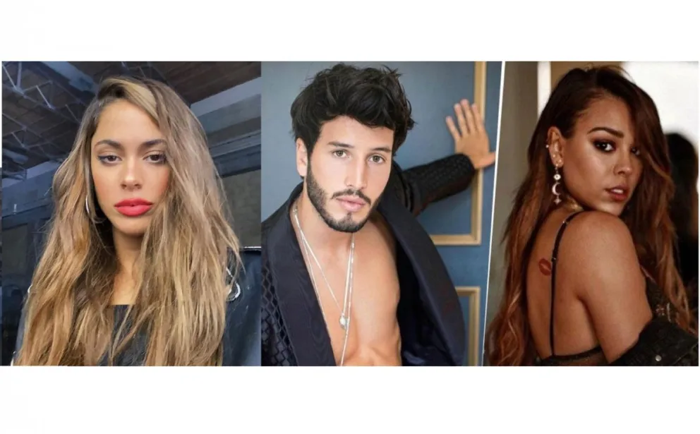 Tini Stoessel, Sebastián Yatra y Danna Paola. Fuente (Instagram)