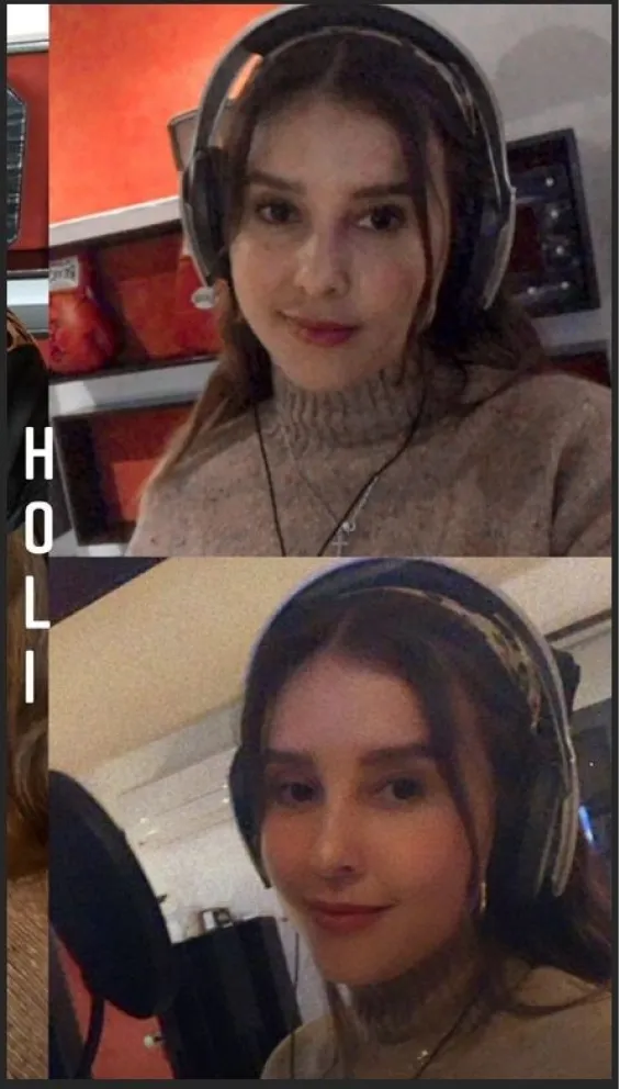 Paulina Goto posando ante la cámara 