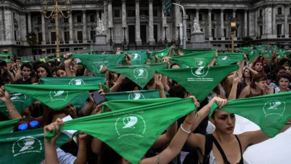 Los pañuelos verdes se hicieron ver ayer en Salta