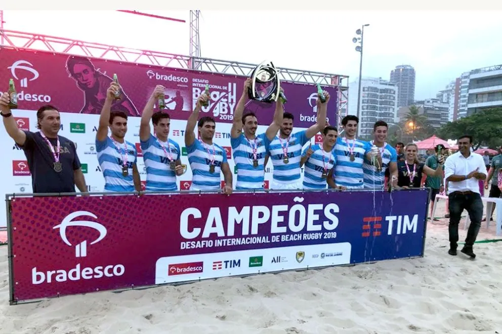 ¡Genial!: salteños y campeones de Beach Rugby en Río de Janeiro