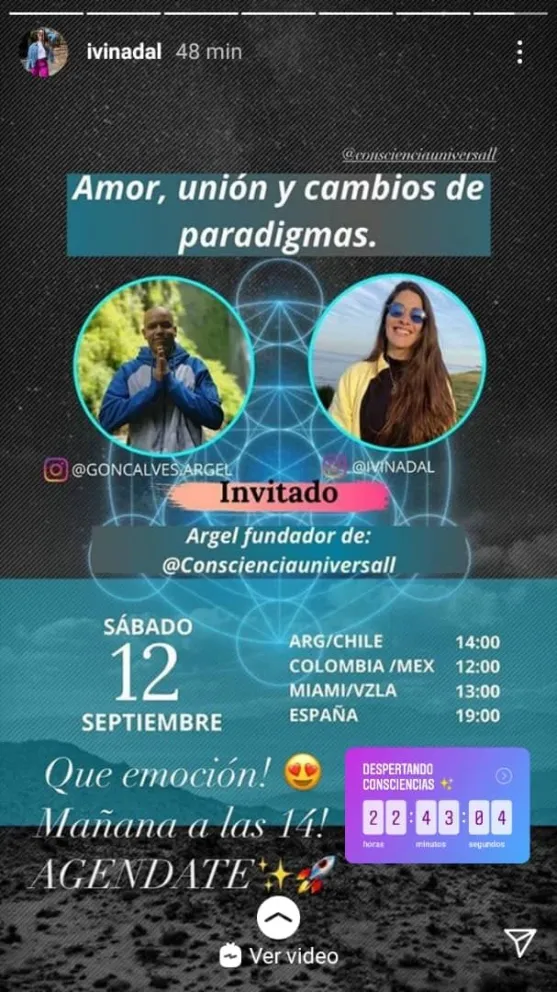 ¿Nueva polémica en camino? Ivana Nadal promociona un nuevo encuentro espiritual