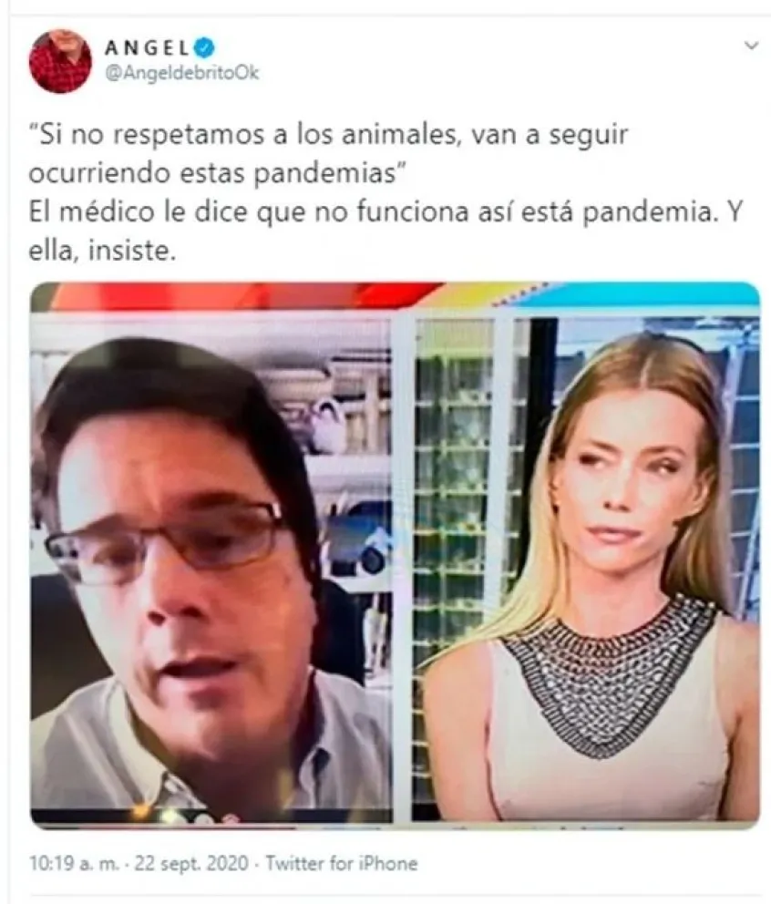 Nicole Neumann es provocada una vez más por Ángel De Brito por sus declaraciones en pro de los animales