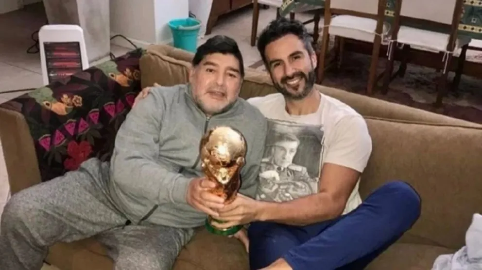 Diego Maradona y Leopoldo Luque