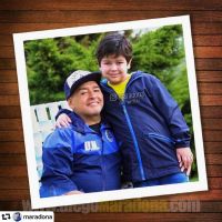 Dieguito Fernando y Diego Maradona. Fuente (Instagram)