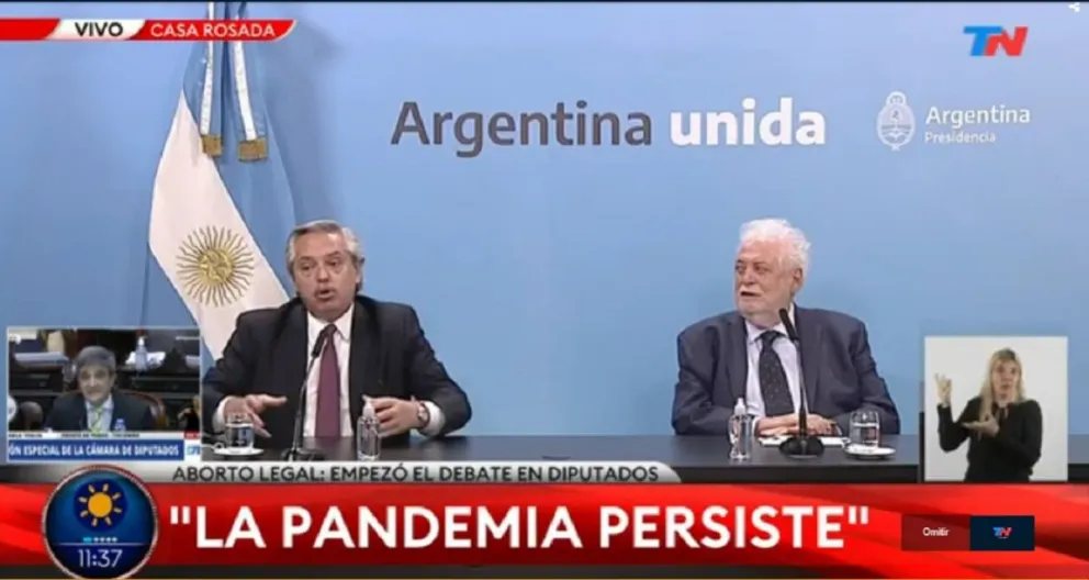 Alberto Fernández: "El primero que se vacunará seré yo" y el segundo, Ginés González García
