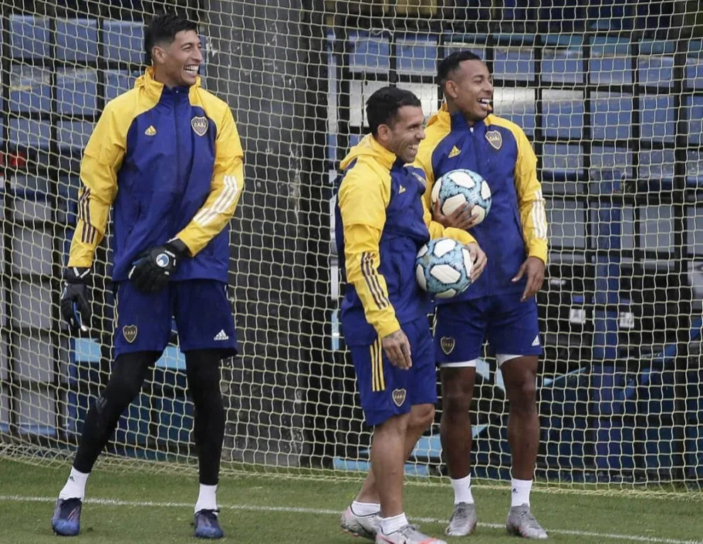 Práctica Boca Juniors. Fuente: (Twitter)