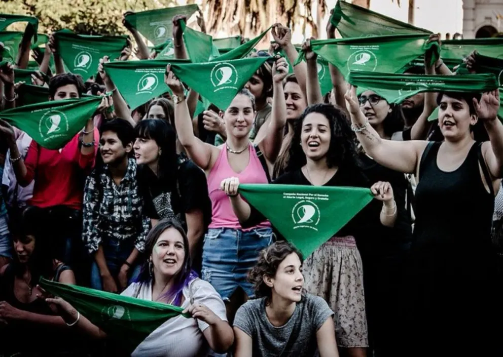 Buscan la legalización del aborto. Fuente: (Twitter)
