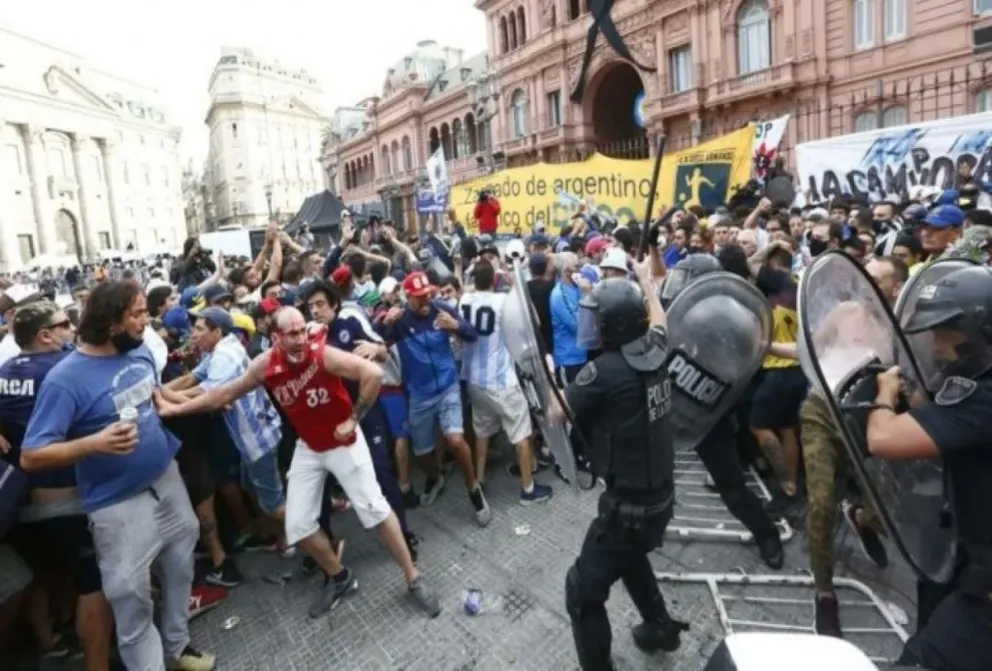 Velorio Maradona. Fuente: (Twitter)