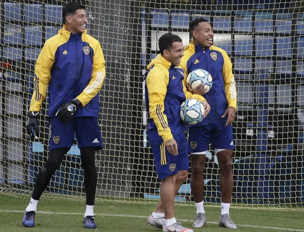 Entrenamiento Boca Juniors. Fuente: (Twitter)