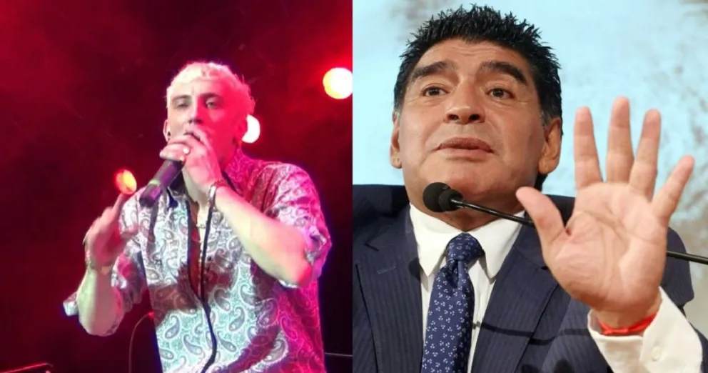 El Polaco y su homenaje a Diego Maradona