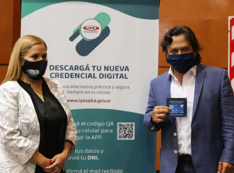 Con Gustavo Sáenz presente, el IPS habilitó la credencial digital para sus afiliados